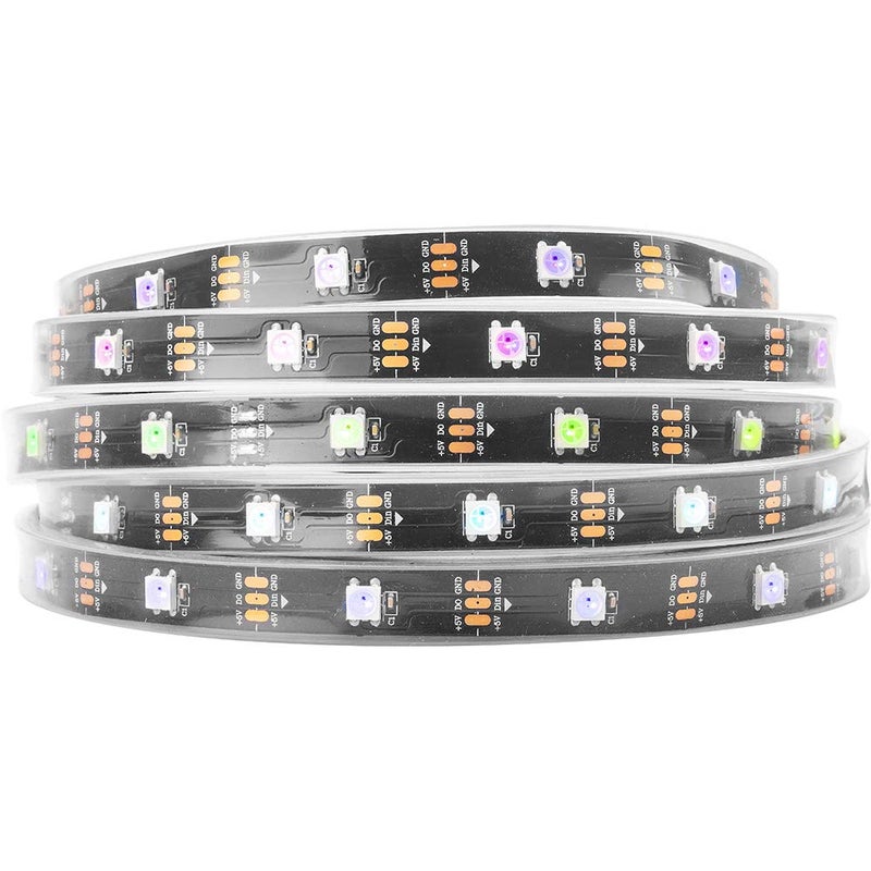 BTF-LIGHTING شريط LED قابل للتوجيه فرديًا BTF-LIGHTING WS2812B IC RGB 5050SMD ذهب نقي 16.4 قدم 150 LED 30 بكسل/م مرن كامل الألوان IP67 DC5V لمشاريع تلوين DIY (بدون محول أو وحدة تحكم) - Image 1
